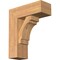 Ekena Millwork Merced Block Smooth Bracket w/ Offset Brace, Western Red Cedar, 7 1/2"W x 20"D x 24"H BKT0806X20X24MRC05SWR - alternate 1